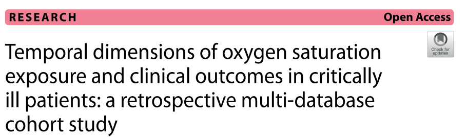 重症患者氧饱和度暴露的时间维度与临床结局：一项回顾性、多数据库队列研究